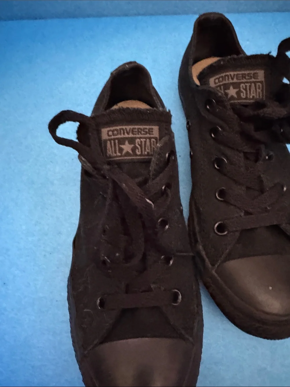 Converse Black Canvas Low-Top Sneakers